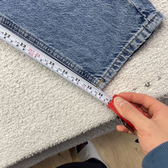 Y2K Garage Ex-Boyfriend Jeans Wom 24 Light Wash Hi Rise Denim Distressed Skater - Picture 7 of 9